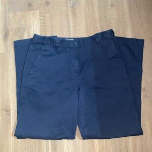 Women's Bayside Pants, High-Rise Hidden Comfort Waist Straight-Leg (Navy Blue)